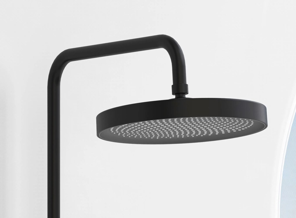 Rea Farel, sprchový set s vaňovým výtokom, čierna matná, REA-P0354