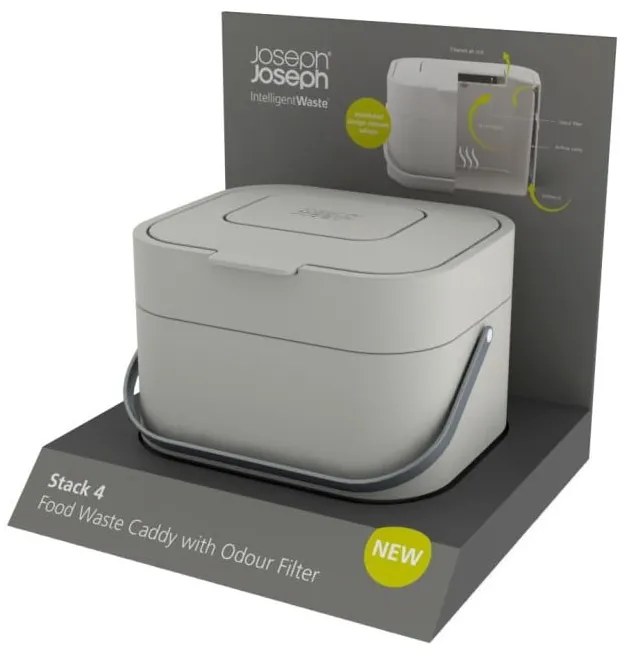 Nádoba na kompostovateľný odpad Joseph Joseph IntelligentWaste Stack, 4 l