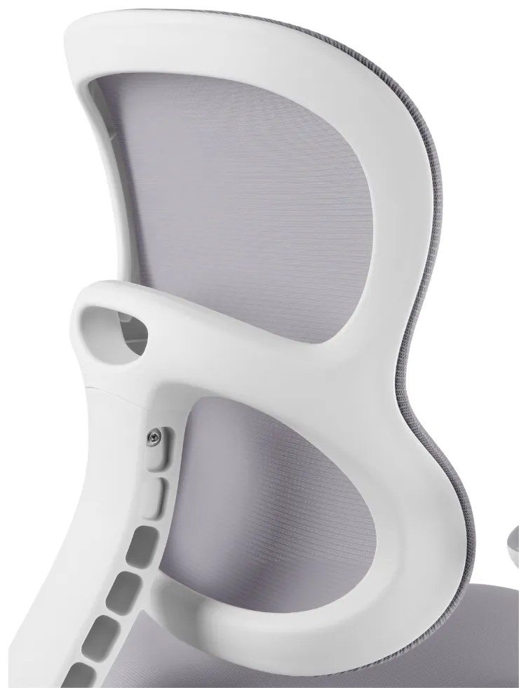 Detská rastúca stolička Neoseat JUNI 006 — látka, prateľný poťah, sivá