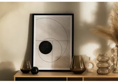 Obraz v čiernom ráme ABSTRACT III 50x70 cm