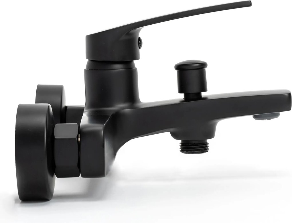 Vaňová batéria maxmax Rea Luppi so sprchou - čierna