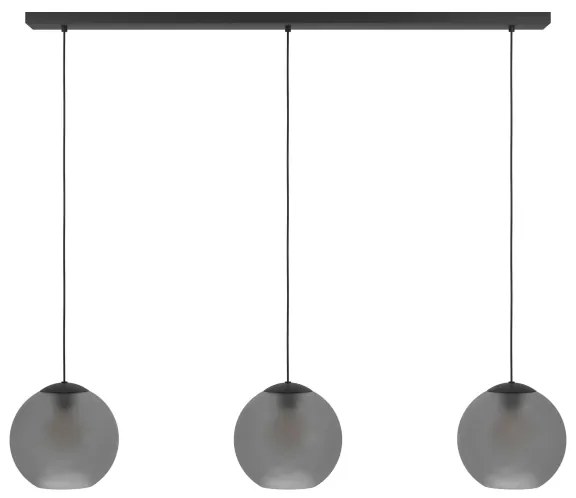 Eglo 390214 - Luster na lanku ARANGONA 3xE27/40W/230V dymová
