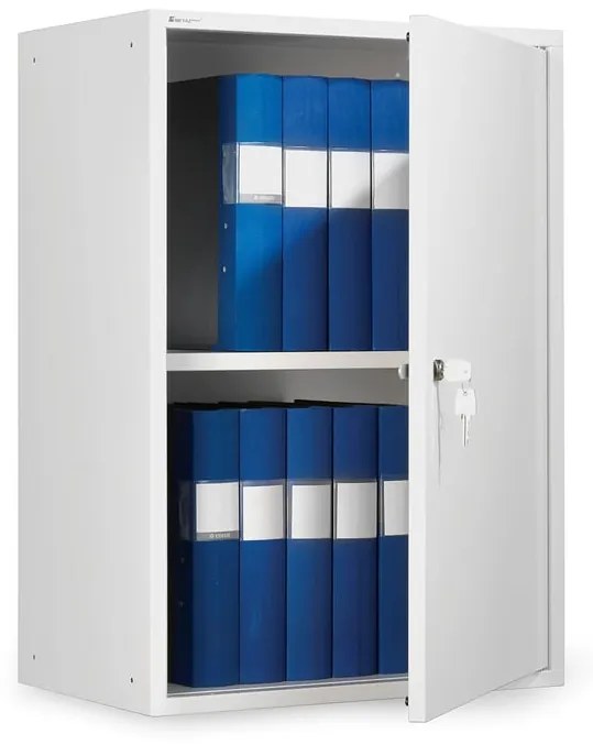 Kovová skrinka na dokumenty SERVE, 780x550x340 mm, biela