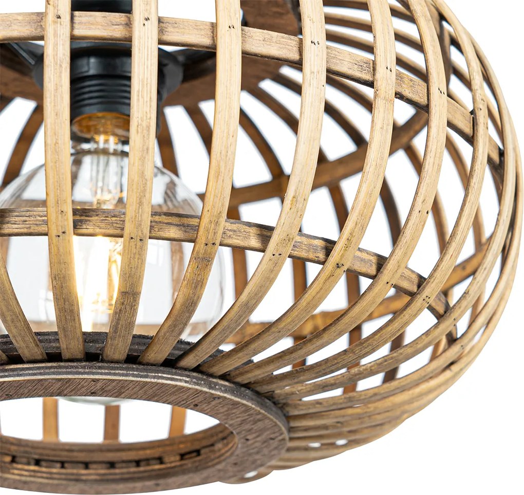Orientálna závesná lampa bambus 32 cm - Amira