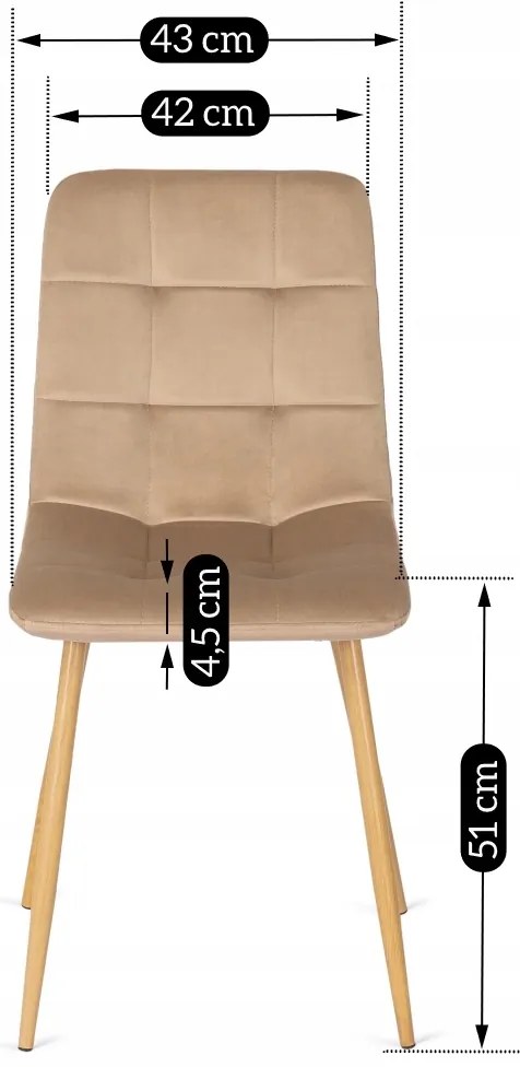 PROXIMA.store - Čalúnená jedálenská stolička FREDY FARBA: čierna, FARBA NÔH: chróm