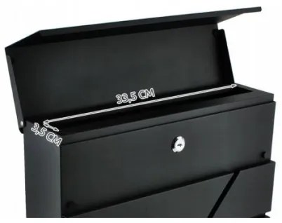 Poštovná schránka 36,7x37 cm antracit