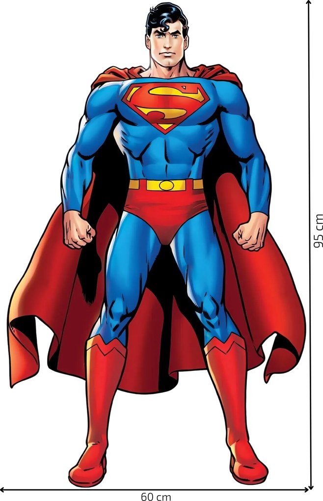Superman - textilná nálepka na stenu