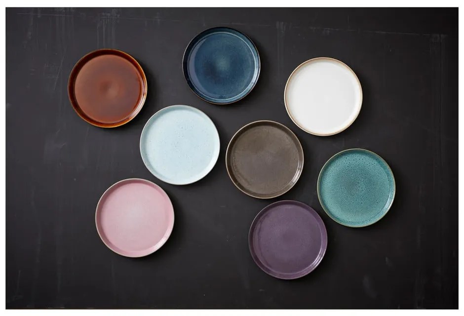 Čierny/jantárový kameninový tanier ø 27 cm Gastro Black/Amber – Bitz