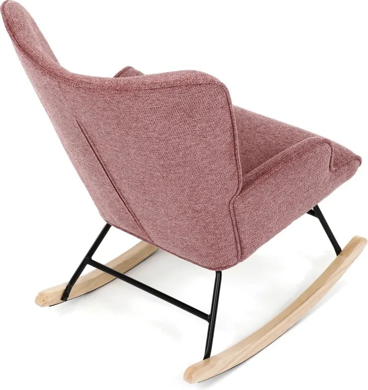 Hojdacie kreslo FABIAN — látka, ružová