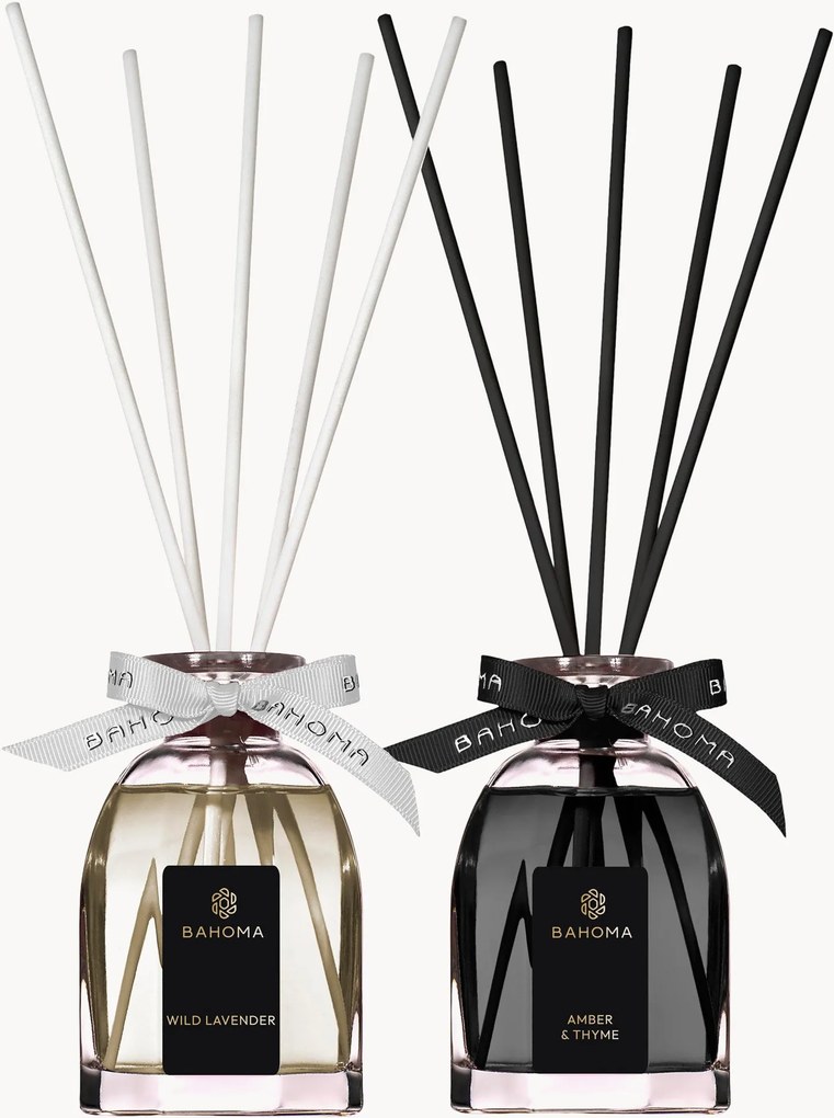Osemuholníkové difúzory v darčekovom balení (Wild Lavender, Amber & Thyme), 2 ks