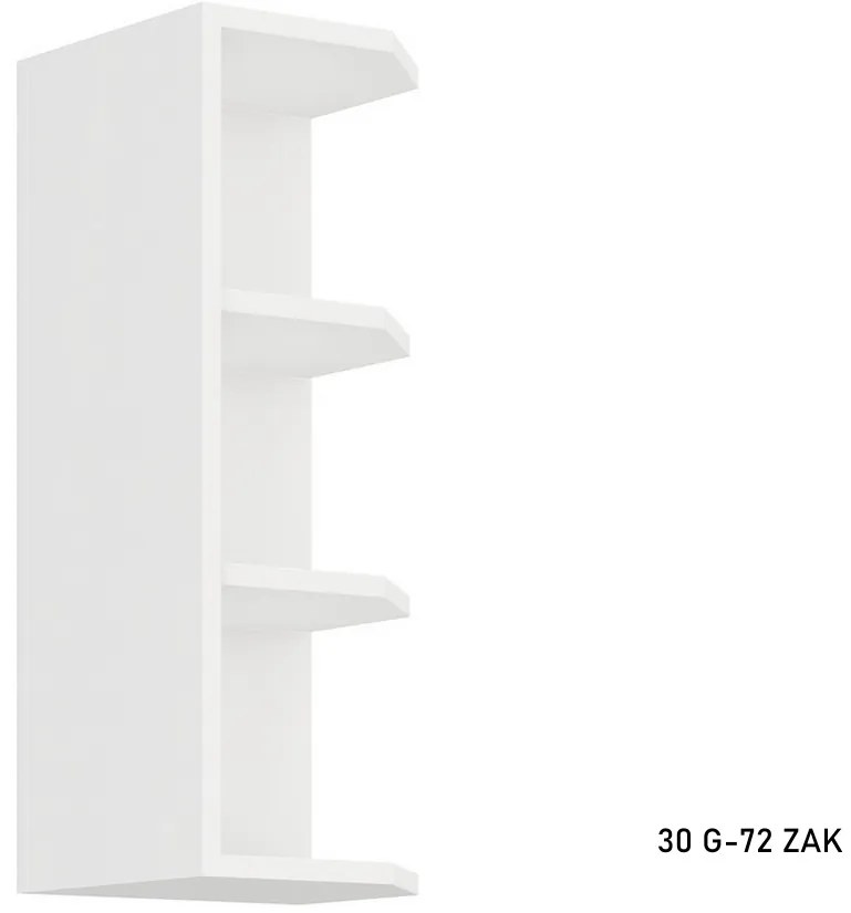 Kuchynský regál horný SARA 30 G-72 ZAK, 30,5x71,5x30, biela