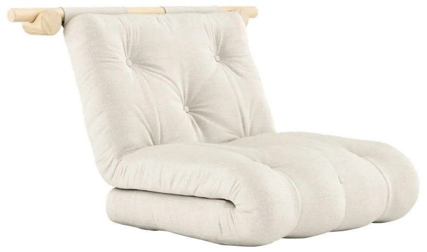 Ľanové kreslo v prírodnej farbe Hooked – Karup Design