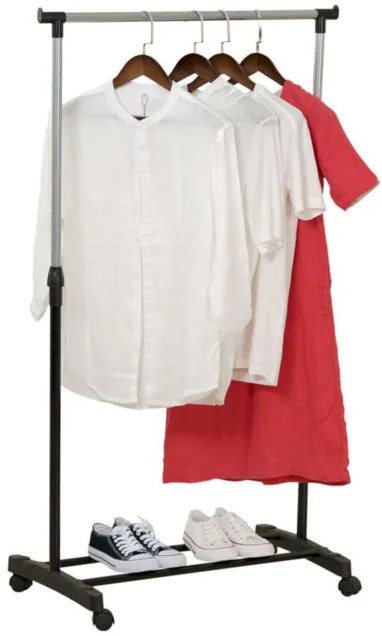 Vešiakový stojan VERA na kolieskach čierny