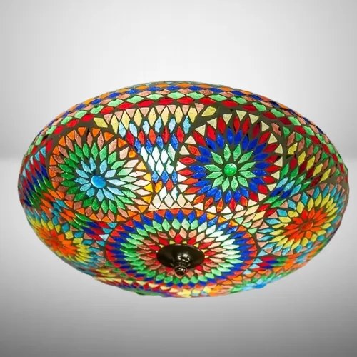 Turecká lampa stropnica mozaiková Melon LIVELY Ø38