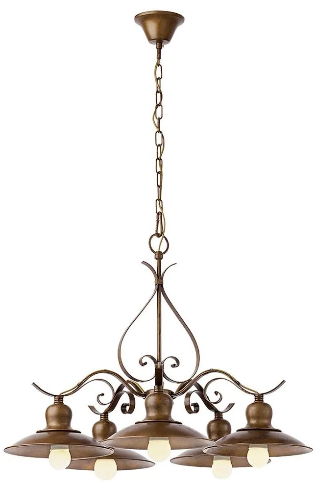 INCANTI 02-761 - Luster na reťazi LENA 5xE27/42W/230V