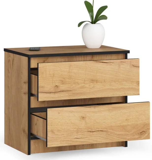 Nočný stolík K60 2SZ CLP dub craft