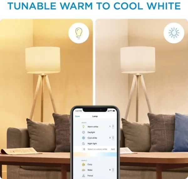 SADA 2x LED Stmievateľná žiarovka C37 E14/4,9W/230V 2700-6500K CRI 90 Wi-Fi - WiZ