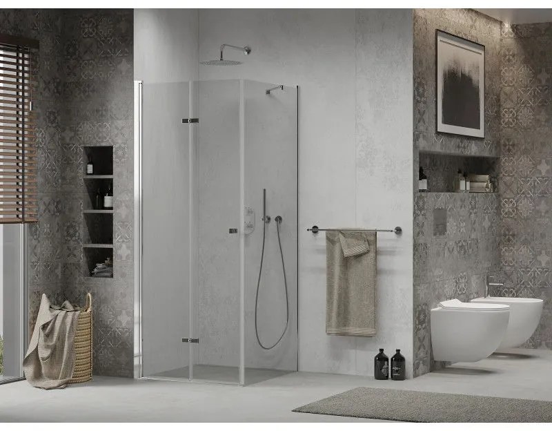 Mexen Lima, sprchovací kút 70 (dvere) x 70 (stena) cm, 6mm číre sklo, chrómový profil, 856-070-070-01-00
