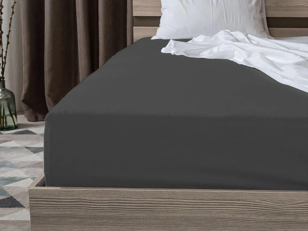 Jersey plachta EXCLUSIVE tmavosivá 200x220 cm