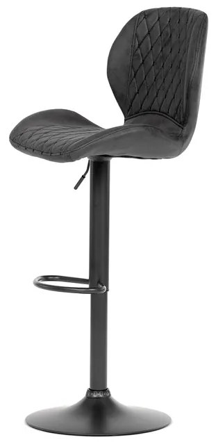 Autronic BONTEC Barová stolička, čierna, látka, AUB-431 BK3 Farba: Čierna
