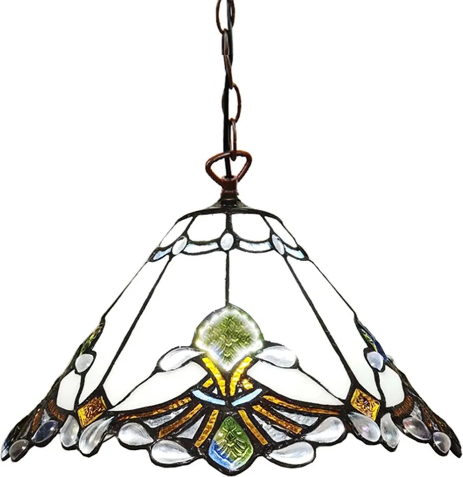 Závesné svetlo Tiffany Flow - Ø 31*107 cmE27/max 1*40W