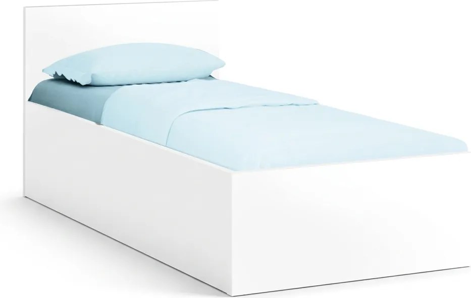 Posteľ SOFIA 80 x 200 cm, biela Rošt: Bez roštu, Matrac: Matrac COCO MAXI 20 cm