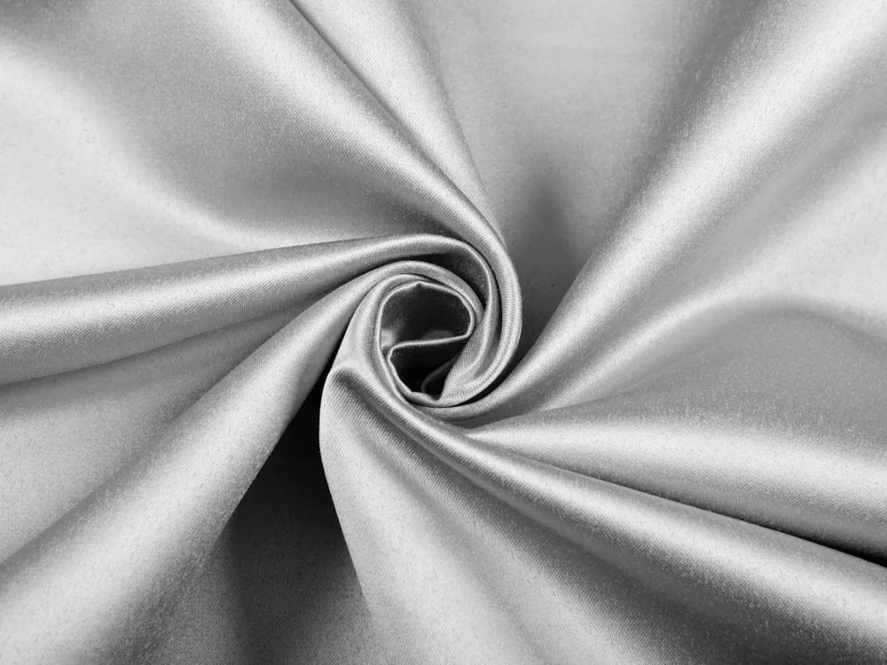 Biante Saténový behúň na stôl polyesterový Satén LUX-002 Svetlo sivý 20x160 cm