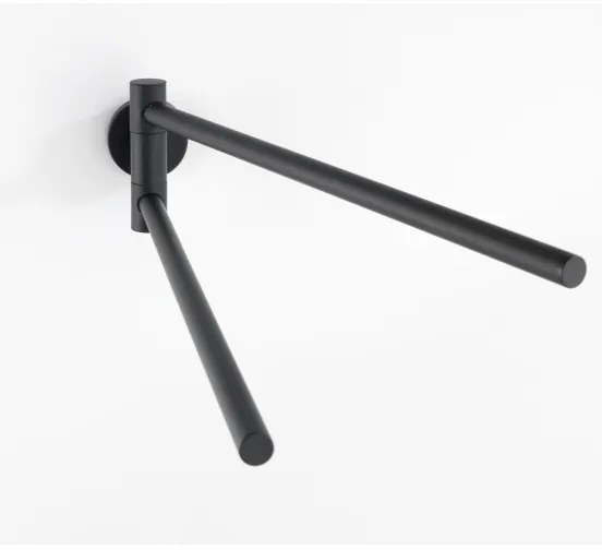 WENKO 24238100-Držiak uterákov BOSIO BLACK 5,5x43 cm nerez/strieborná