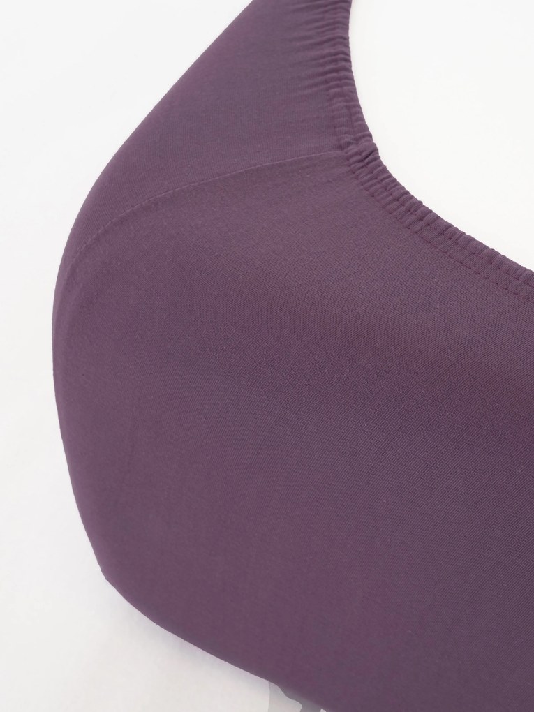 Jersey plachta s elastanom Deluxe 120 × 200 cm – ametystová