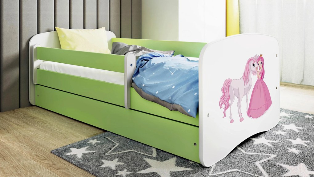 XXXLutz POSTEĽ PRE DETI A MLÁDEŽ 80/160 cm, zelená, biela MID.YOU - Detské izby - 002142000253