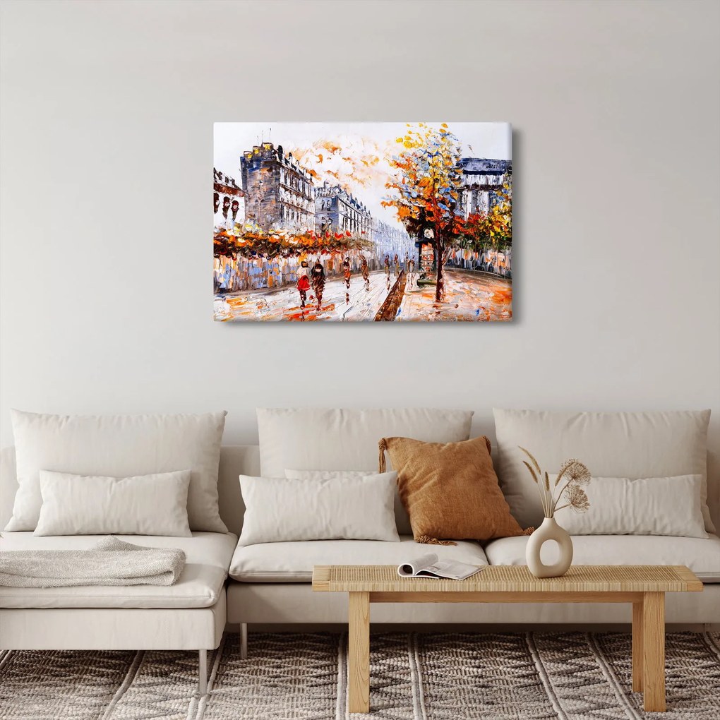 Obraz - Život v meste (90x60 cm)
