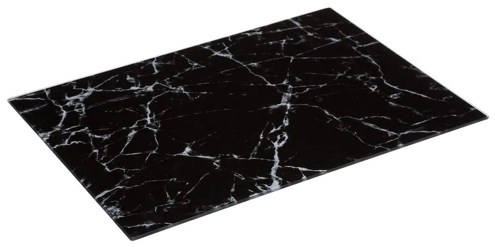 Doska na krájanie Glass Marble, čierna, 40x30 cm