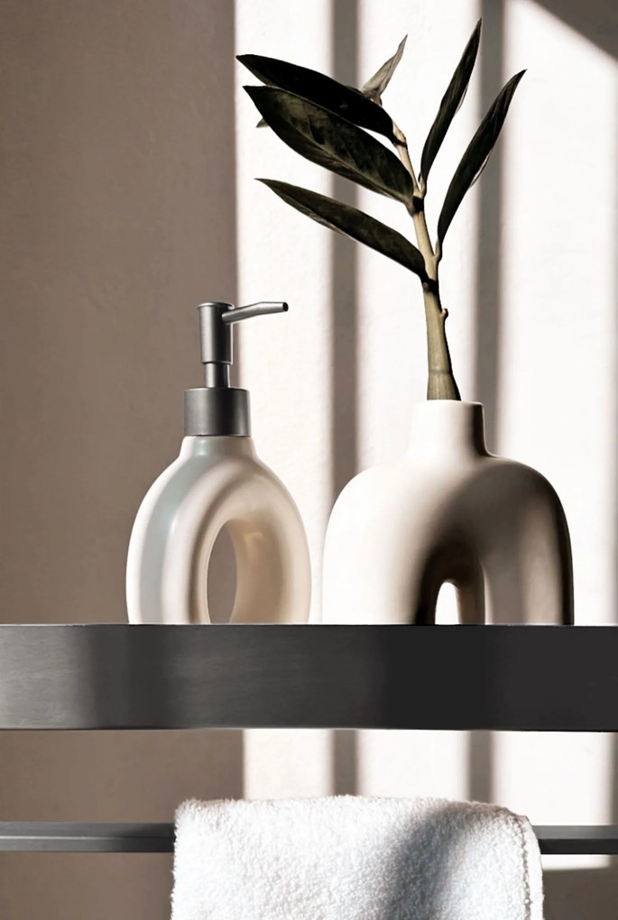 Rea Rea, kúpeľňová polica 45cm, SF01, brúsená oceľ, REA-47000