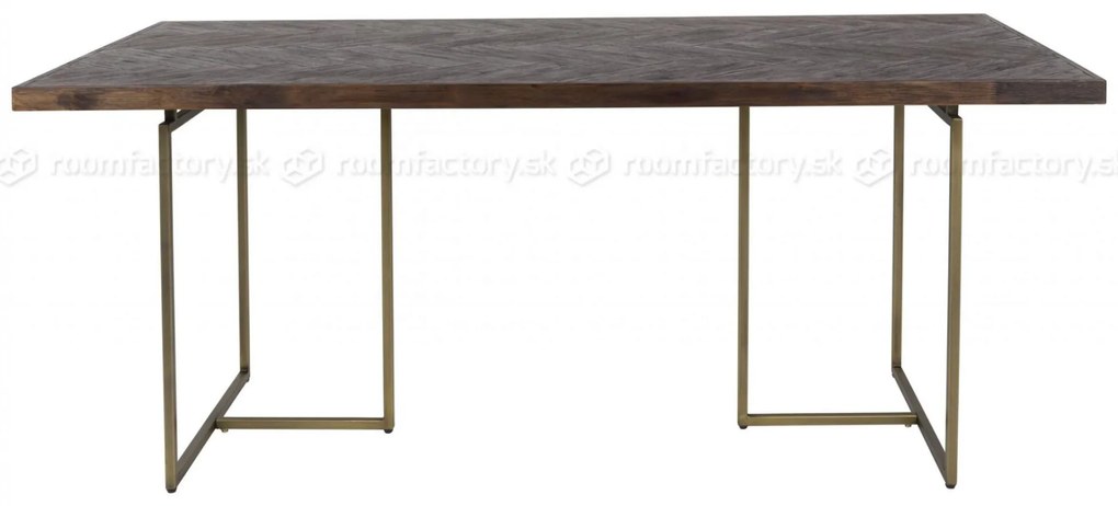 Dutchbone Class jedálenský stôl - Tmavé drevo, 220 x 90 cm