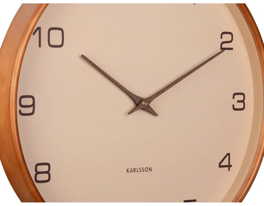 Karlsson 5993SB dizajnové nástenné hodiny béžová, pr. 40 cm