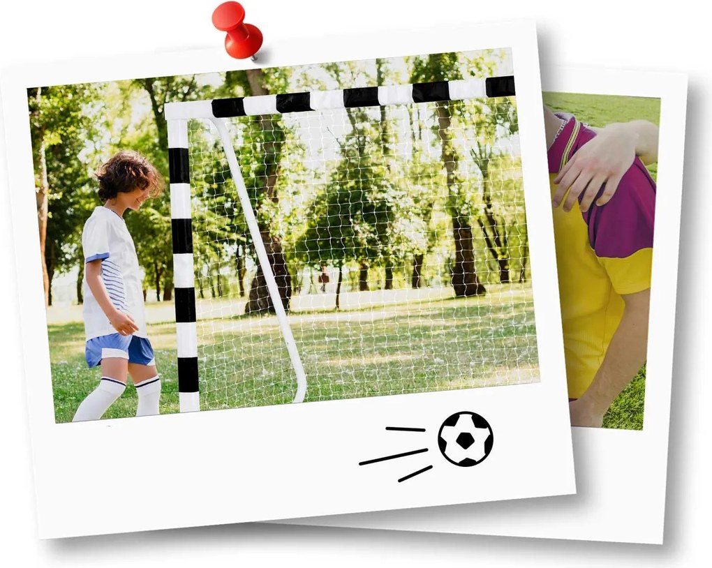 Neo-Sport Futbalová bránka 300 x 160 x 90 cm NS-460 čiernobiela