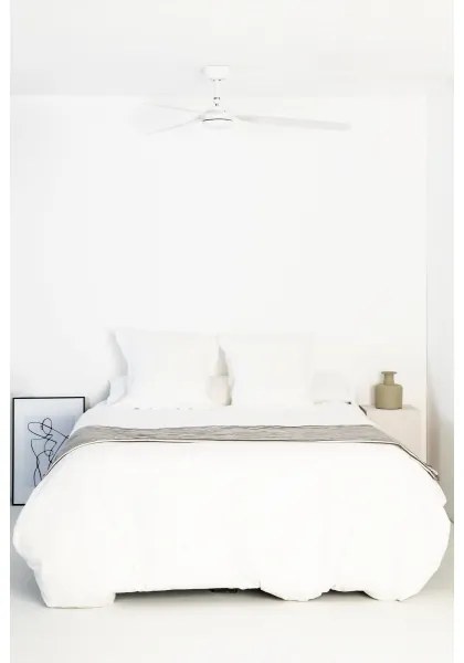 FARO 33814WT - Stropný ventilátor PUNT M biela pr. 132 cm WT + diaľkové ovládanie