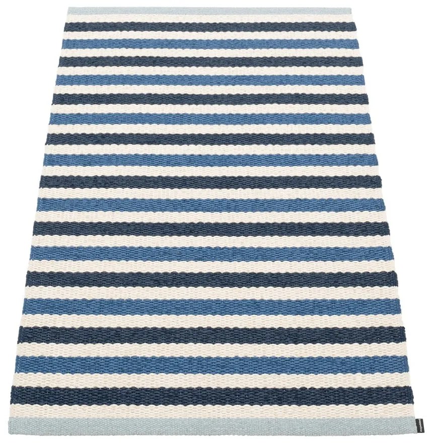 Modro-krémový vnútorný a vonkajší koberec 70x120 cm Teo Denim – Pappelina