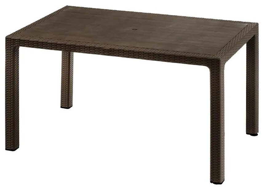 Plastový stôl Infinitty hnedý