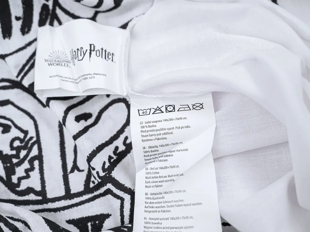 Svietiace obliečky HARRY POTTER VISION biele Rozmer obliečky: 70 x 90 cm | 140 x 200 cm