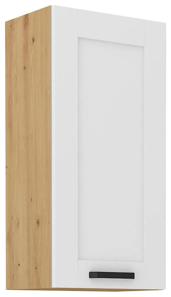 Horná skrinka Lesana 2 (biela + dub artisan) 45 G-90 1F . Vlastná spoľahlivá doprava až k Vám domov. 1063969