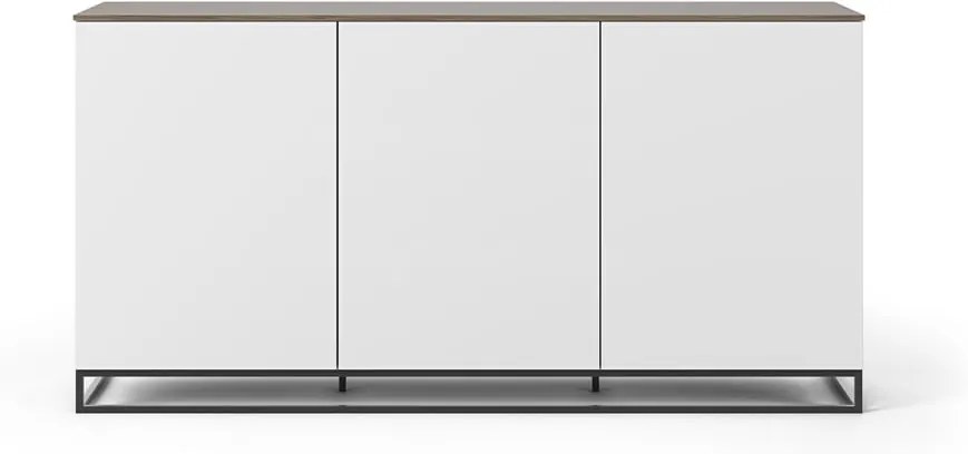 Biela komoda s čiernymi nohami TemaHome Join, 180 × 91 cm