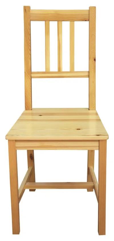 Jedálenská drevená stolička CATIA — masív, lak