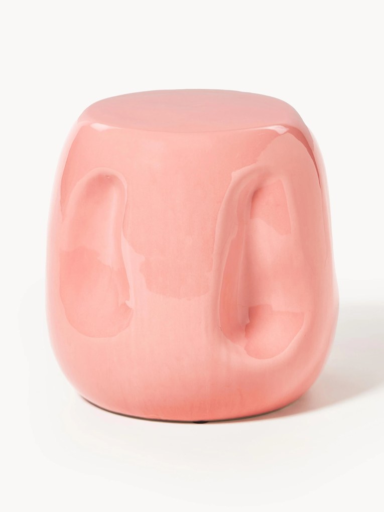 Okrúhly keramický pomocný stolík Currents