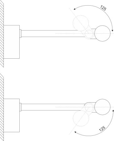 LED osvetlenie zrkadla do kúpeľne MIRROR LED/8W/230V 4000K IP44 60 cm čierna