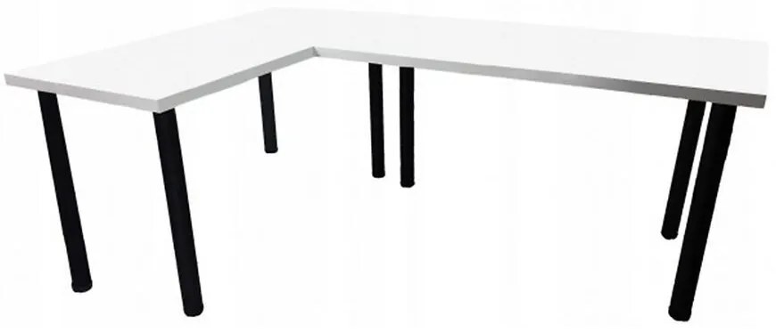 Písací Stôl Roh. Top Biely 180x120x2,8 Model 0