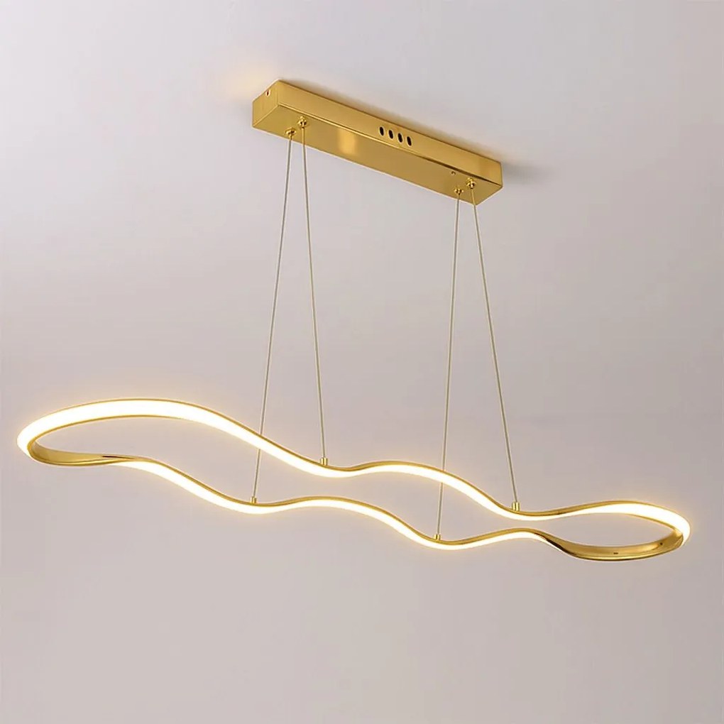 Toolight Toolight, LED stropné osvetlenie 100cm, 24W, 3000K, LHJ028-CP, zlatá, OSW-60018