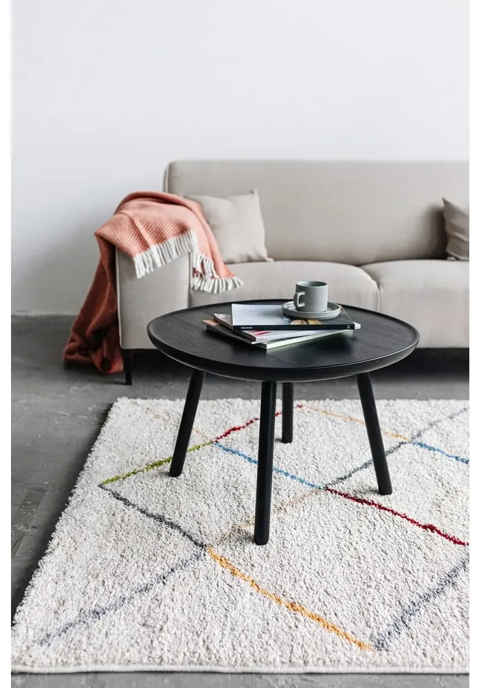 Biely koberec Universal Kasbah White, 133 × 190 cm