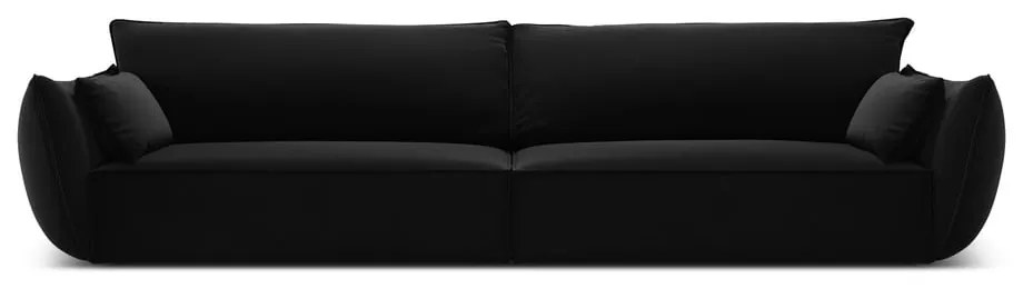 Čierna zamatová pohovka 248 cm Vanda – Mazzini Sofas