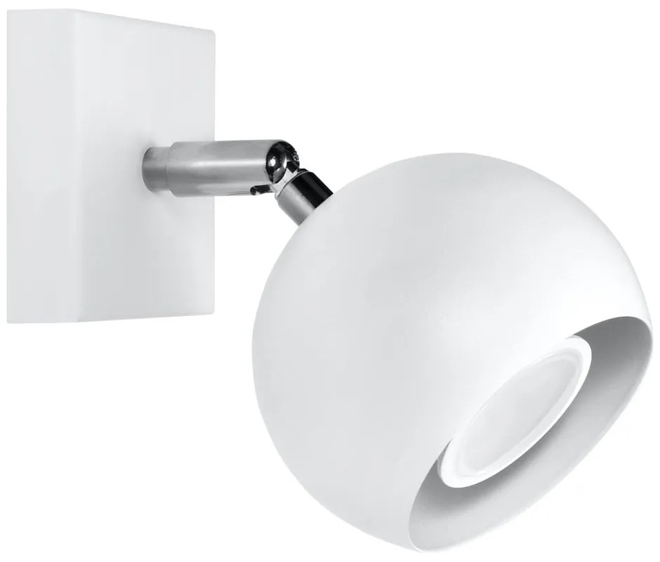 Biele nástenné svietidlo Sollux Ollo